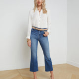 Kendra High- Rise Crop Flare Pants