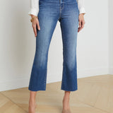 Kendra High- Rise Crop Flare Pants