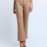 Kendra High Rise Crop Flare Denim