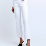 Kendra High Rise Crop Flare Denim