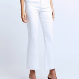 Kendra High Rise Crop Flare Denim