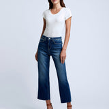 Wanda High Rise Crop Wide Leg Denim