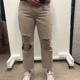 Enya High Rise Crop Stove Denim