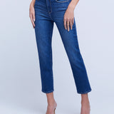 Alexia High Rise Crop Cigarette Jean