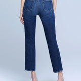 Alexia High-Rise Crop Cigarette Jeans
