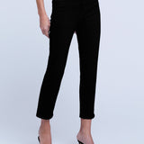 Alexia High-Rise Crop Cigarette Pants