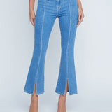 Rue High-Rise Crop Baby Boot Slit pants