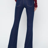Lenora Low Rise Seamed Flare