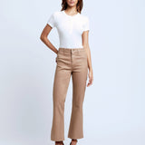 Kendra High Rise Crop Flare Denim