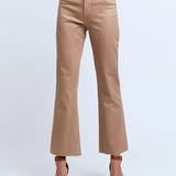 Kendra High Rise Crop Flare Denim