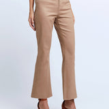 Kendra High Rise Crop Flare Denim