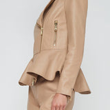 Lyric Peplum Biker Jacket