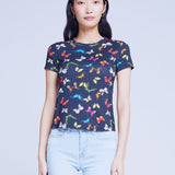 Ressi Short Sleeves Crew Butterflies