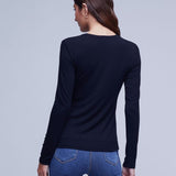 Tess Long Sleeves Crew Neck Tee