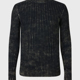 Bernard Long Sleeve Rib Crew with Velvet Wash