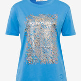 (32-3548) Cira Metallic Graphic T-Shirt