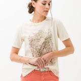 Cira Metallic Graphic Tee (32-3548)