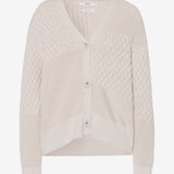 Alicia Cotton Textured Cable Knit Cardigan (32-4008)