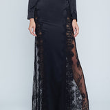 Minka Long Lace Panel Skirt