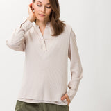 Enie Wool Mix Ribbed Pullover Sweater Vest