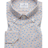 Micro Floral Short Sleeve Stretch Pique Polo