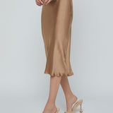 Perin Bias Mid Length Skirt