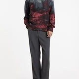 Long Sleeve Sweatshirt with Hazy Pattern