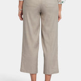Wide Leg Cropped Cargo Pants