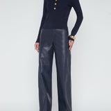 Sterling Jewel Button Collar Sweater