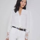 Ava Lace Cuff Blouse