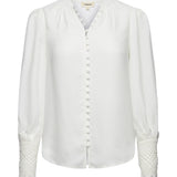 Ava Lace Cuff Blouse