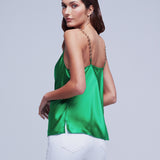 Jasmina Cowlneck Chain Tank