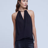Lina Chain Draped Top