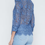 Andrea 3/4 Sleeves Lace Blouse
