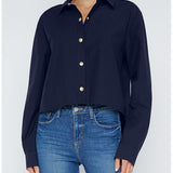 COSETTE CROP HI LOW SHIRT