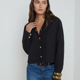 Cosette Cropped Hi Low Shirt