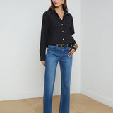 Cosette Cropped Hi Low Shirt
