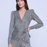 Besen Wrap Blouse with Buckle