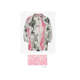 Viv Cotton Printed (42-5748) Relaxed Marble Blouse
