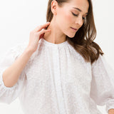 942-6848) Viv Embroidered Cotton Relaxed Blouse