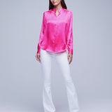 Bianca Band Collar Blouse