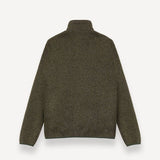 Mens Full-Zip Ribbed Sweater Knit Law