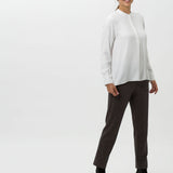 Flowy Band Collar Blouse VELVET-45-9104