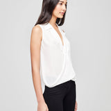 Freja Sleeveless Draped Blouse