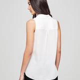 Freja Sleeveless Draped Blouse