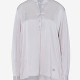VIC Shiny Viscose-49-9184 Smooth Drape Blouse