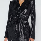 Jordana Wrap Belted Blazer