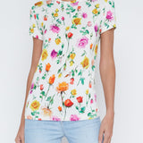 Ressi Short Sleeves Crew Neck Mix Rose