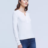 Faith Long Sleeve Henley Tee