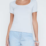 Alva Short Sleeves U Neck Top